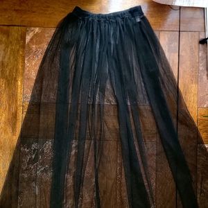 XS Black mesh tulle skirt by Ten Sixty Sherman